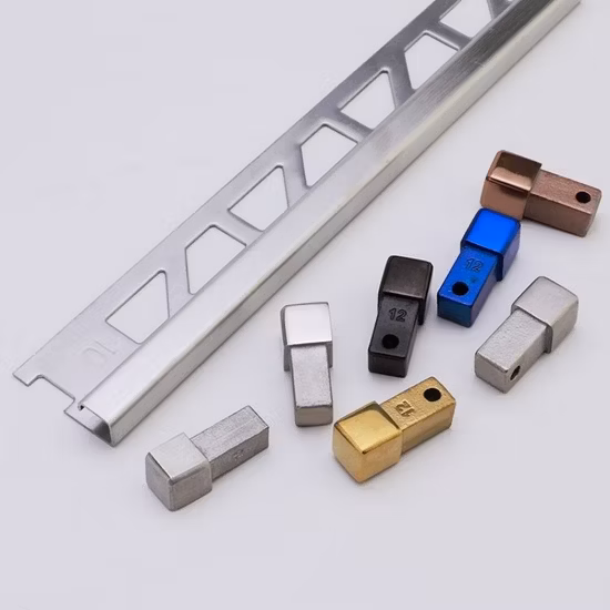 Niuyuan Factory Metallfliesenzubehör Edelstahl-Fliesenkantenverkleidung für Wandbodenmöbeldekoration 201 304 Keramikfliesenprofile