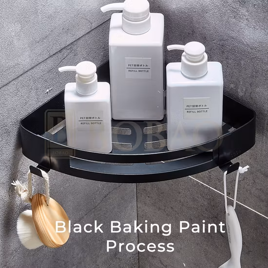 Edelstahl-Duschregal, Korbregal, Badezimmer-Duschregal